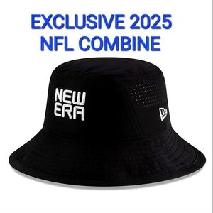 EXCLUSIVE NFL 2025 Combine Black New ERA Bucket Hat Sz L NWT